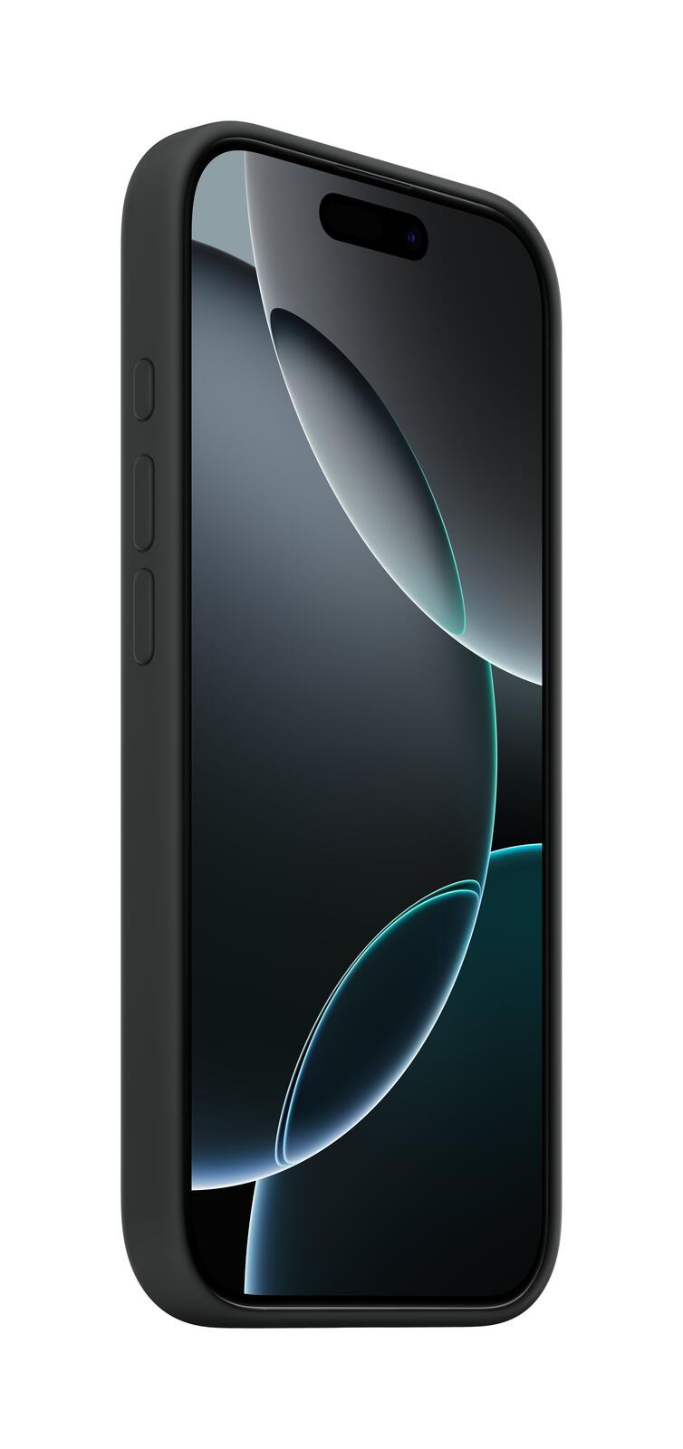 Apple Silikon Case iPhone 16 Pro mit MagSafe (schwarz) Apple Silikon Case iPhone 16 Pro mit MagSafe (schwarz)